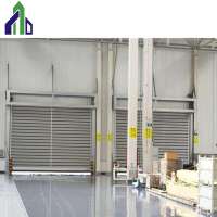 Aluminum roll up door opener glass garage door factory price with motor