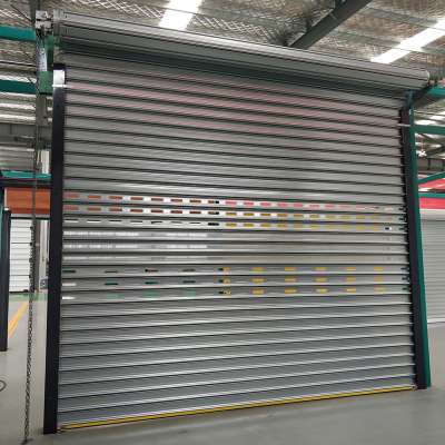 Wind Proof Steel Manual Roller Shutter Doors with Chain Hoist