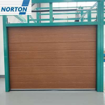 Golden Oak Color 9x7 Residential Modern Garage Door